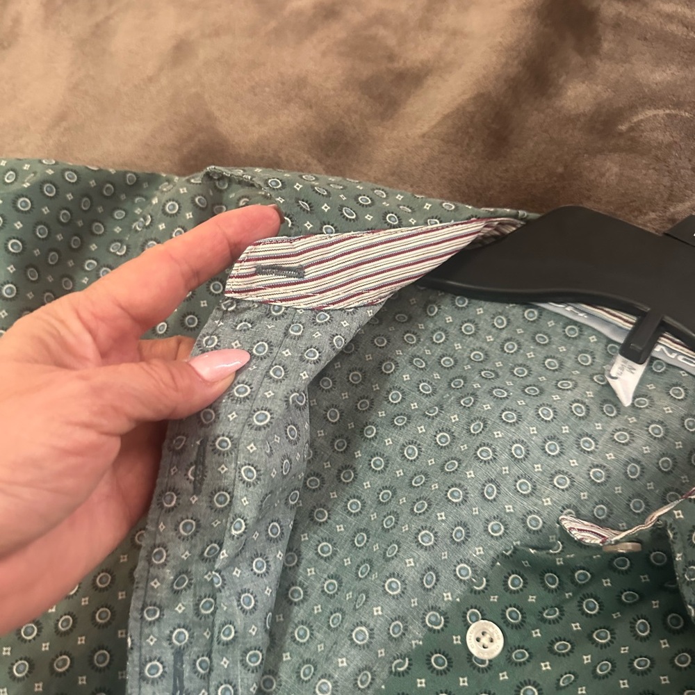 Cinch women’s Green Patterned Button-Up Shirt